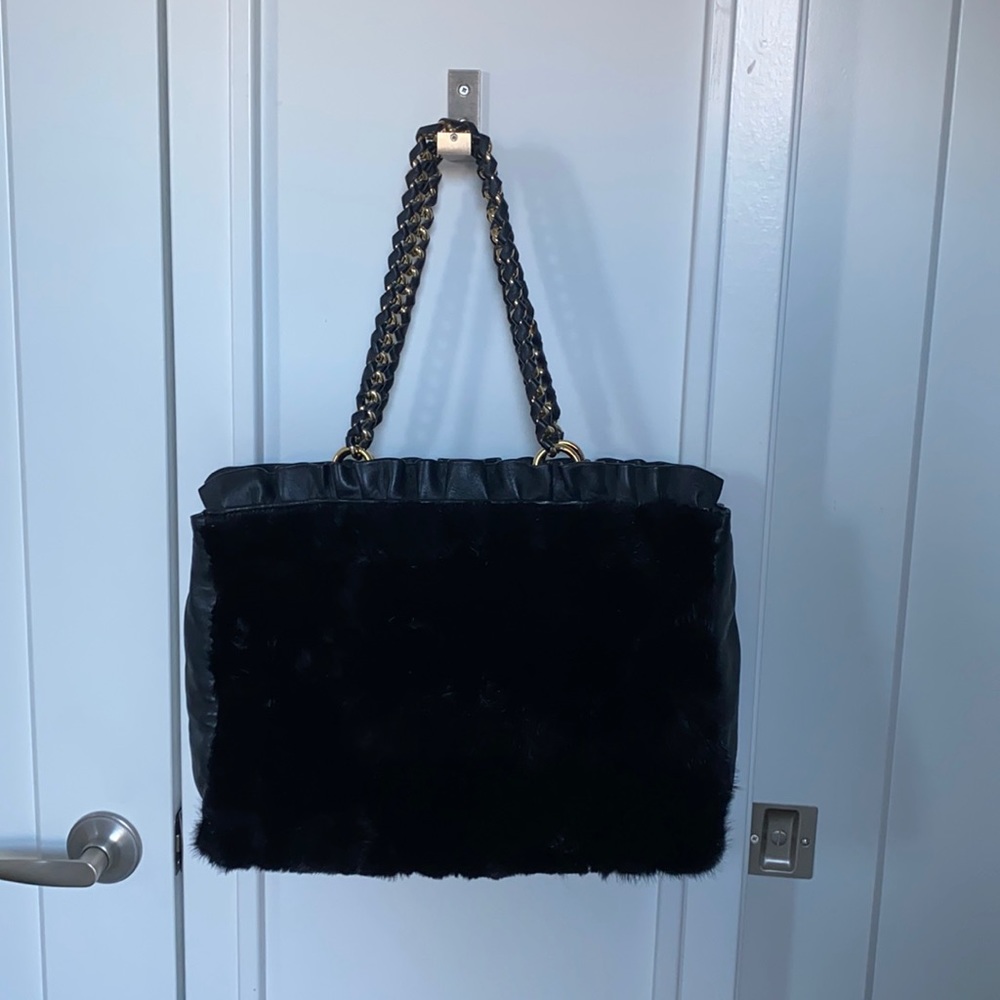 Paolo Masi fur and leather bag